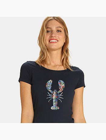 T-shirt Femme - FLORAL LOBSTER