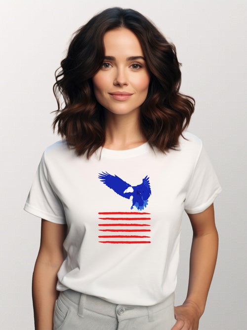 T-shirt Femme - FLYING THE FLAG - Kiabi