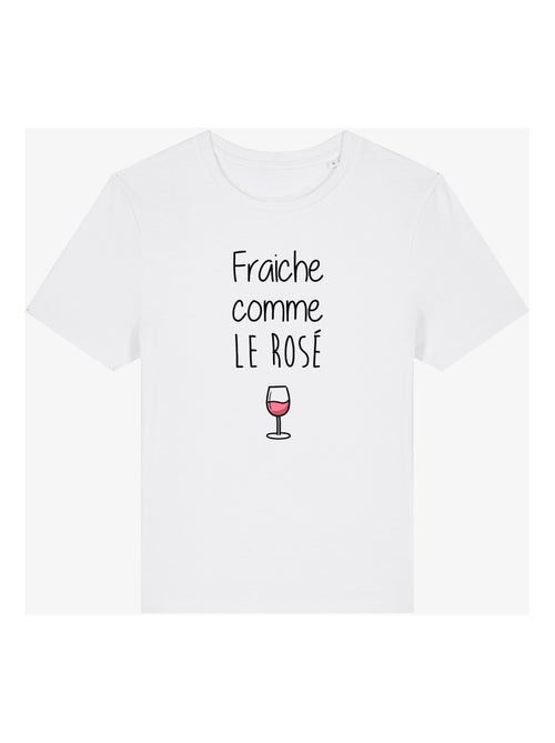 T-shirt Femme - FRAÎCHE COMME LE ROSÉ - Kiabi