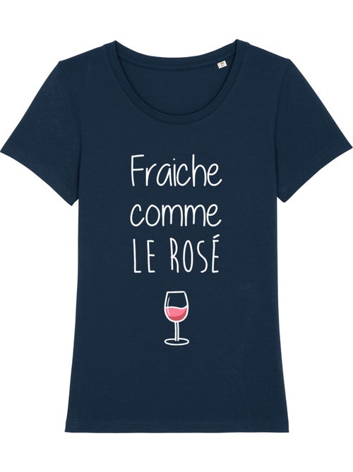 T-shirt Femme - FRAÎCHE COMME LE ROSÉ - Kiabi