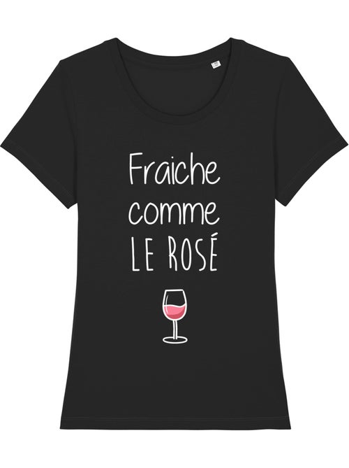 T-shirt Femme - FRAÎCHE COMME LE ROSÉ - Kiabi