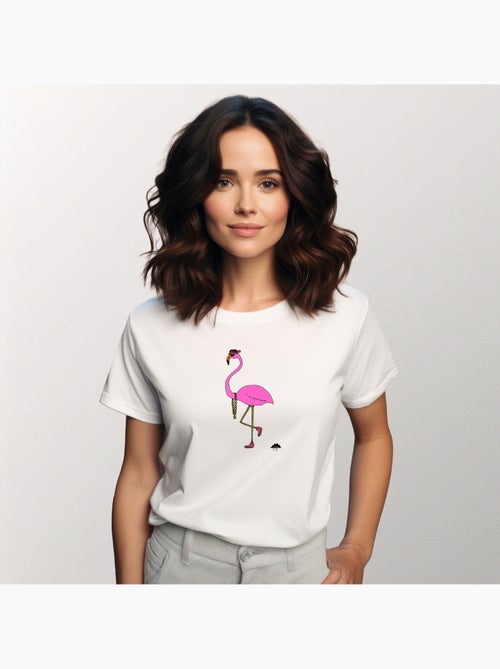 T-shirt Femme - FREDERICK THE FLAMINGO - Kiabi