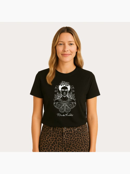 T-shirt Femme - FRIDA KAHLO BUTTERFLY - Kiabi