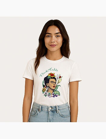 T-shirt Femme - FRIDA KAHLO FLOWERS