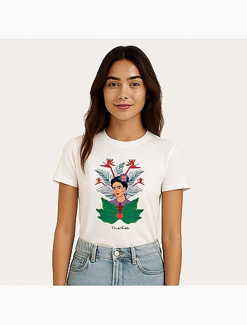 T-shirt Femme - FRIDA KAHLO JUNGLE GRAPHIC