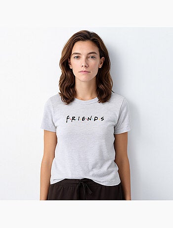 T-shirt femme - friends logo black