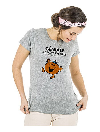 T-shirt Femme - GÉNIALE DE MÈRE EN FILLE