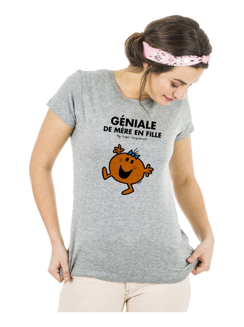 T-shirt Femme - GÉNIALE DE MÈRE EN FILLE - Kiabi