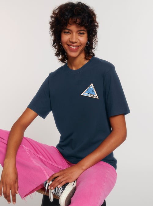 T-shirt Femme - GIGGLE ALL DAY COEUR - Kiabi