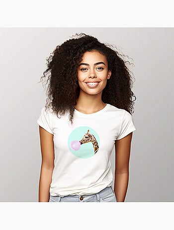 T-shirt femme - giraffe