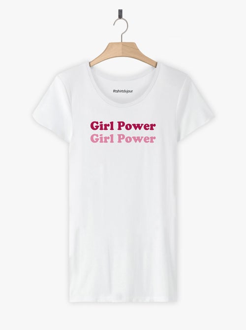 T-shirt Femme - GIRL POWER - Kiabi