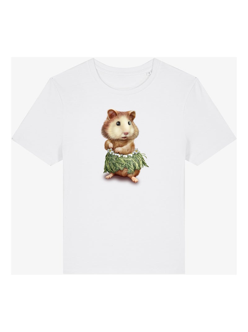 T-shirt Femme - HAMSTER HULA Blanc - Kiabi