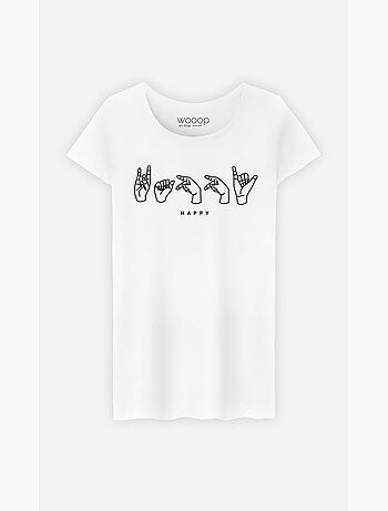 T-shirt femme - happy