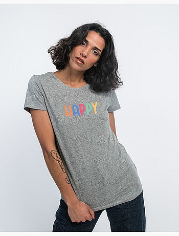 T-shirt femme - happy coloré