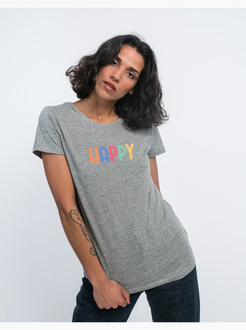 T-shirt Femme - HAPPY COLORÉ - Kiabi