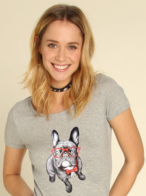 T-shirt Femme - HAPPY DOG - Kiabi
