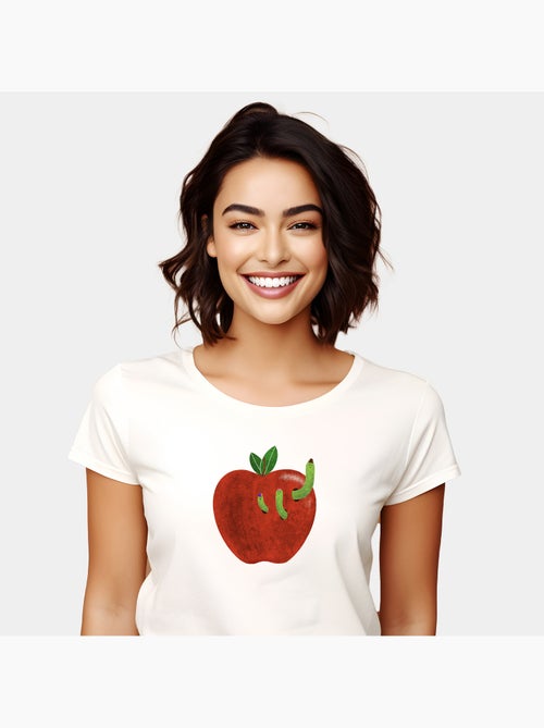 T-shirt Femme - HOME SWEET HOME APPLE - Kiabi