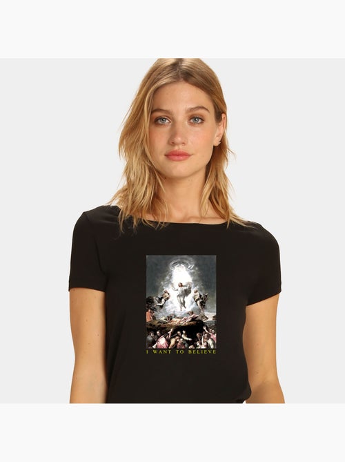 T-shirt Femme - I WANT TO BELIEVE - Kiabi