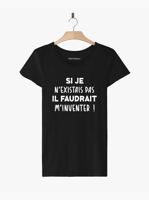 T-shirt Femme - IL FAUDRAIT M'INVENTER - Kiabi