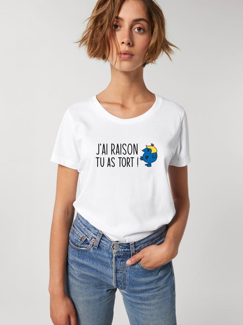 T-shirt Femme - J AI RAISON TU AS TORT - Kiabi