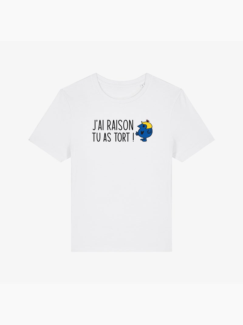 T-shirt Femme - J AI RAISON TU AS TORT Blanc - Kiabi