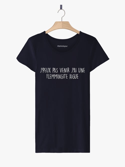 T-shirt Femme - J'AI UNE FLEMMINGITE AIGUE - Kiabi