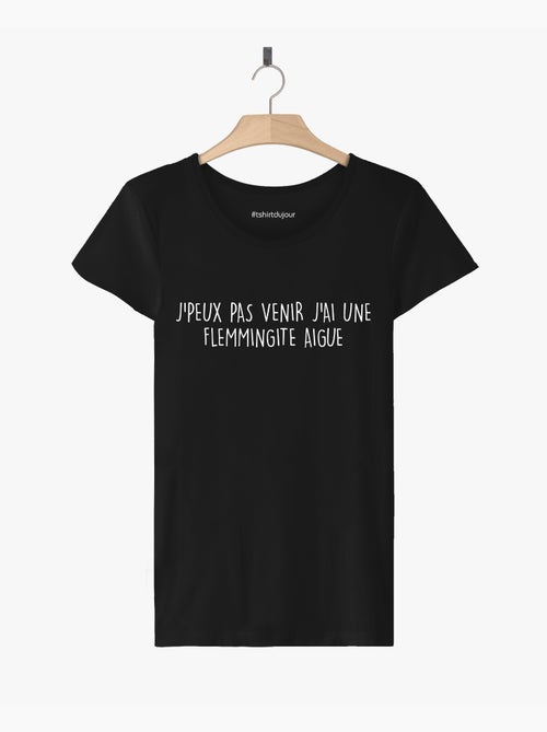 T-shirt Femme - J'AI UNE FLEMMINGITE AIGUE - Kiabi
