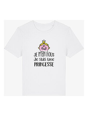 T-shirt Femme - JE M EN FOUS JE SUIS UNE PRINCESSE