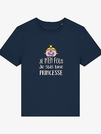 T-shirt Femme - JE M EN FOUS JE SUIS UNE PRINCESSE