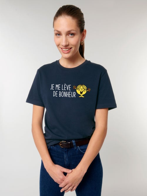 T-shirt Femme - JE ME LEVE DE BONHEUR - Kiabi