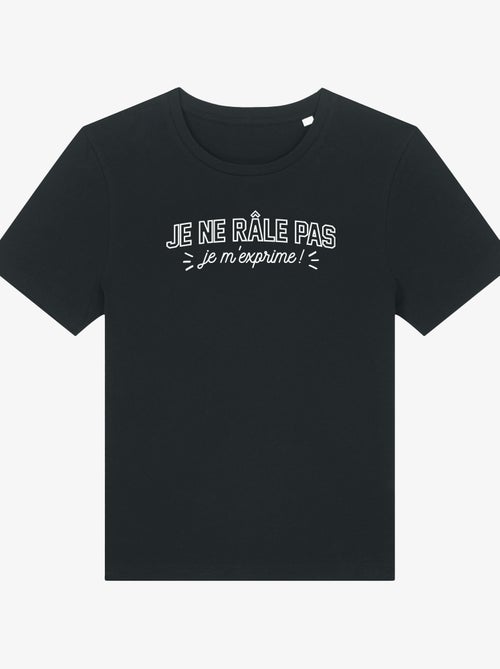 T-shirt Femme - JE NE RALE PAS - Kiabi
