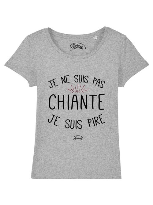 T-shirt Femme - JE NE SUIS PAS CHIANTE JE SUIS PIRE - Kiabi