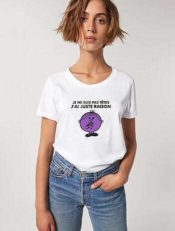 T-shirt femme - je ne suis pas tetue j ai juste raison