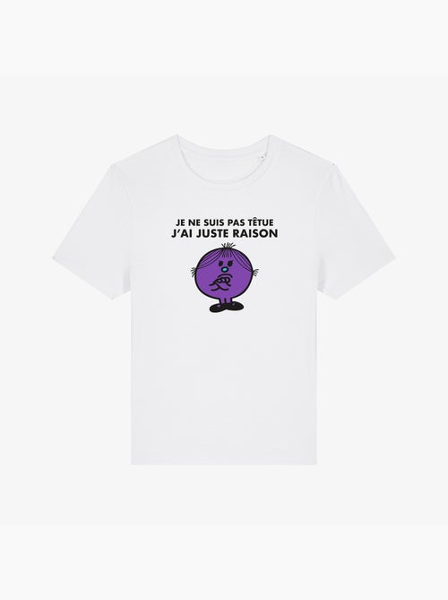 T-shirt Femme - JE NE SUIS PAS TETUE J AI JUSTE RAISON - Kiabi
