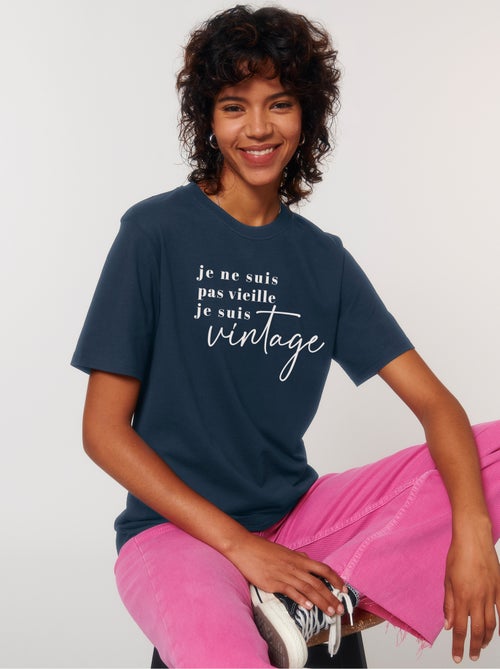 T-shirt Femme - JE NE SUIS PAS VIEILLE JE SUIS VINTAGE - Kiabi