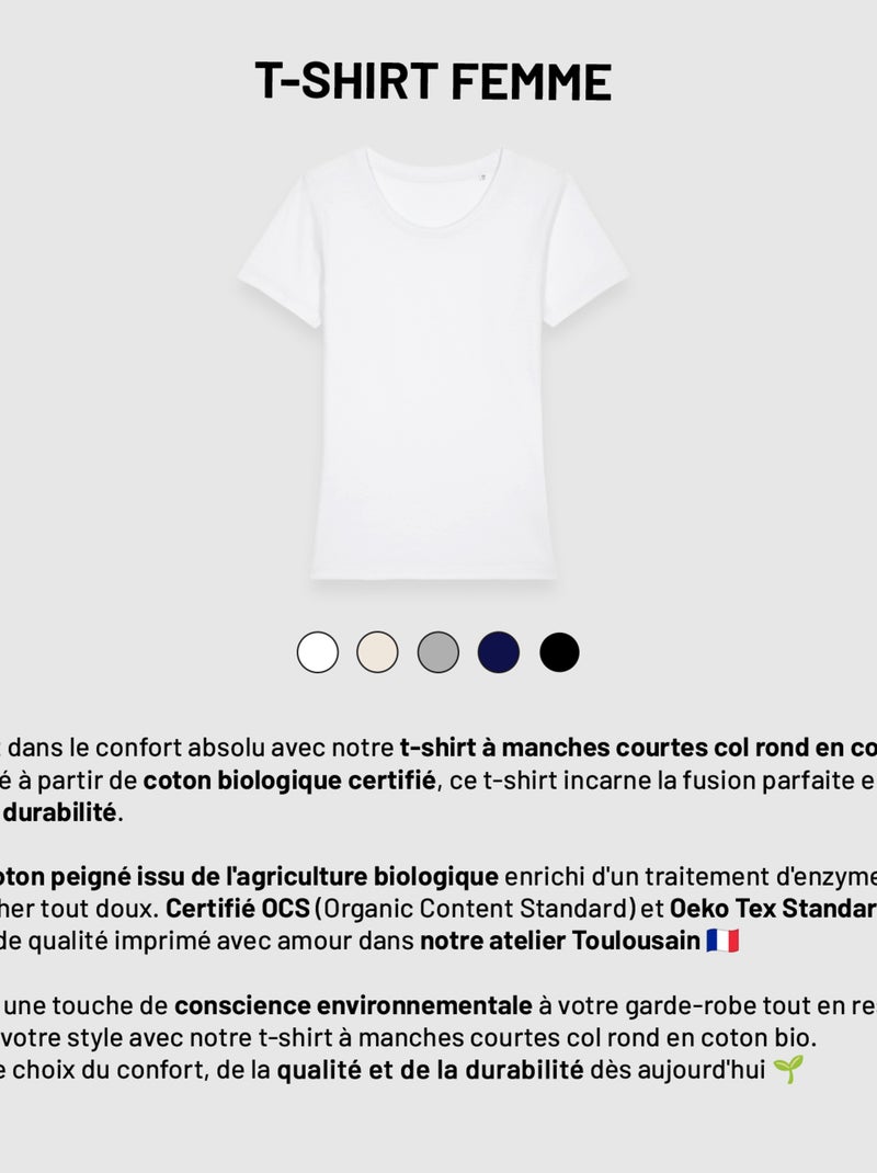 T-shirt Femme - JE NE VIEILLIS PAS JE PRENDS DE LA VALEUR BLEU Bleu marine - Kiabi