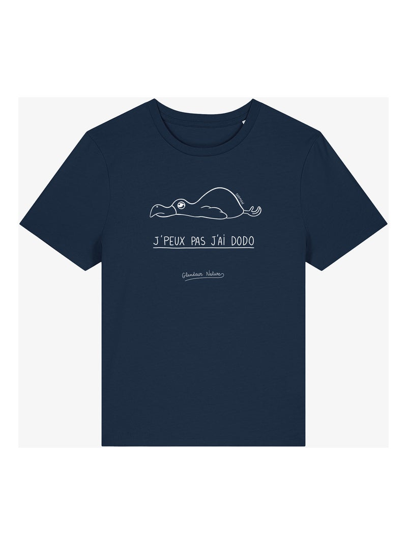 T-shirt Femme - JE PEUX PAS J AI DODO Bleu marine - Kiabi