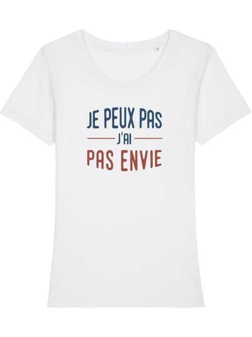 T-shirt Femme - JE PEUX PAS J'AI PAS ENVIE - Kiabi