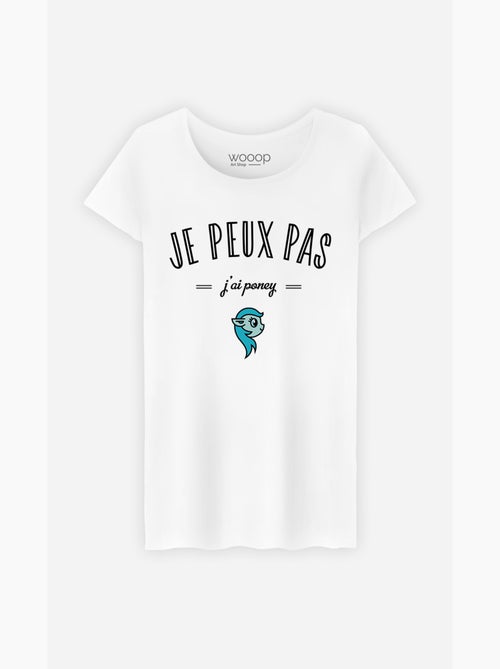 T-shirt Femme - JE PEUX PAS J'AI PONEY - Kiabi