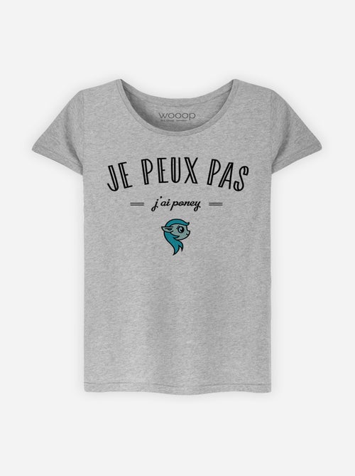T-shirt Femme - JE PEUX PAS J'AI PONEY - Kiabi
