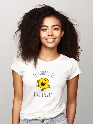 T-shirt Femme - JE SOURIS SI J'AI ENVIE