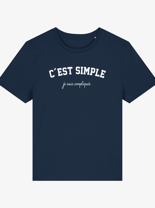 T-shirt Femme - JE SUIS COMPLIQUEE - Kiabi