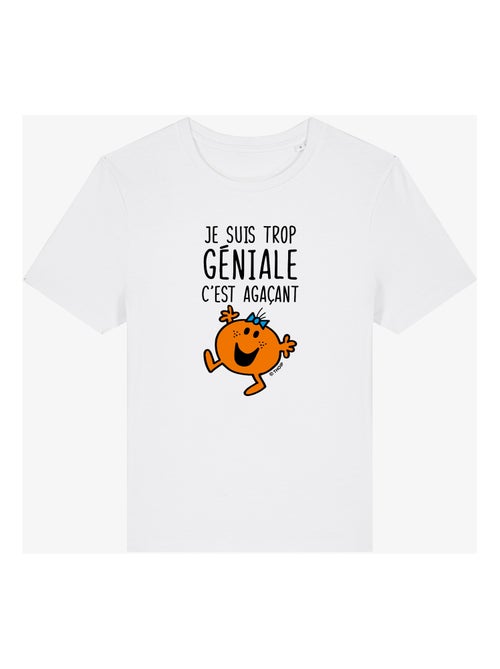 T-shirt Femme - JE SUIS TROP GÉNIALE C'EST AGAÇANT - Kiabi