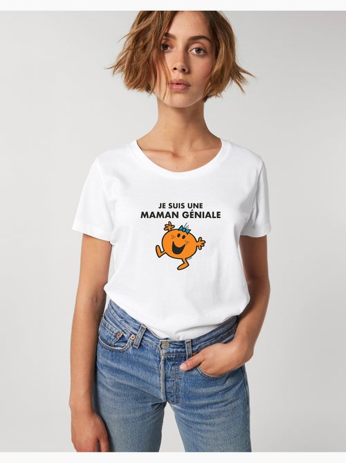 T-shirt Femme - JE SUIS UNE MAMAN GENIALE - Kiabi