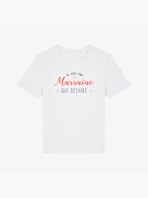 T-shirt Femme - JE SUIS UNE MARRAINE QUI DÉCHIRE - Kiabi
