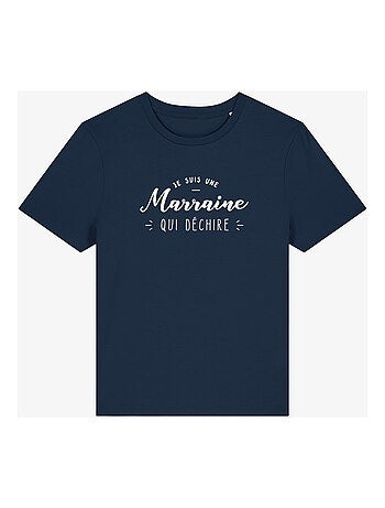 T-shirt femme - je suis une marraine qui déchire