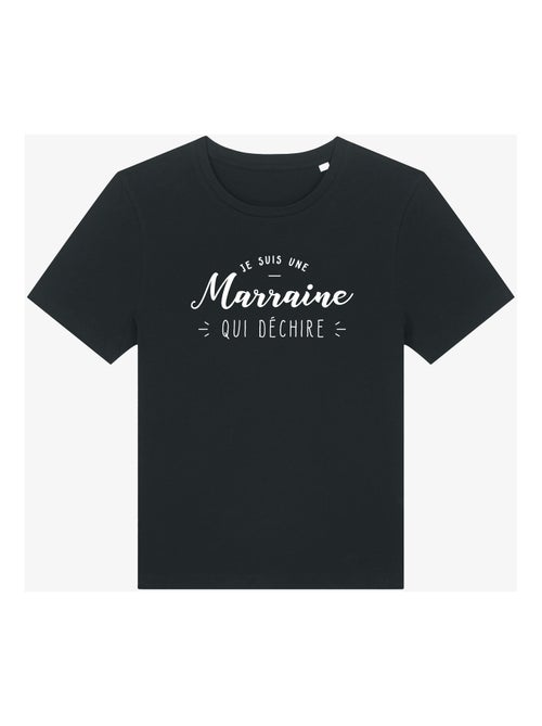 T-shirt Femme - JE SUIS UNE MARRAINE QUI DÉCHIRE - Kiabi