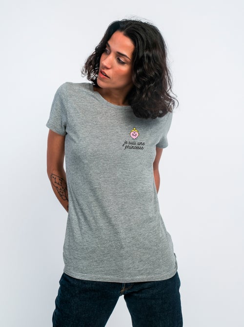 T-shirt Femme - JE SUIS UNE PRINCESSE COEUR - Kiabi