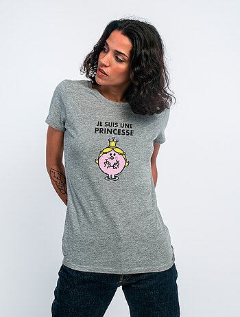 T-shirt Femme - JE SUIS UNE PRINCESSE FACE