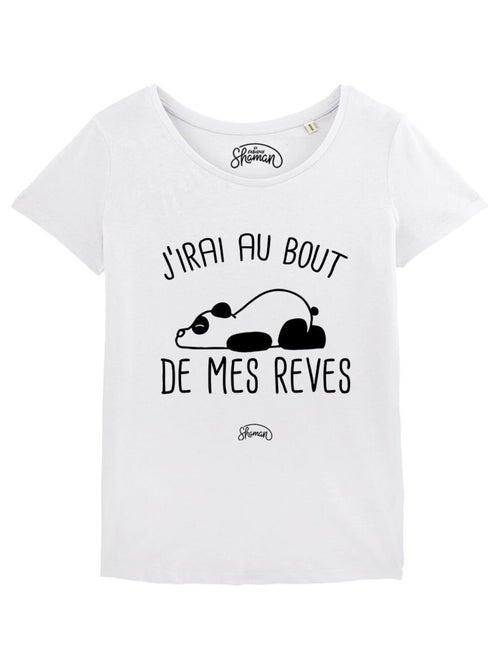 T-shirt Femme - J'IRAI AU BOUT DE MES REVES - Kiabi